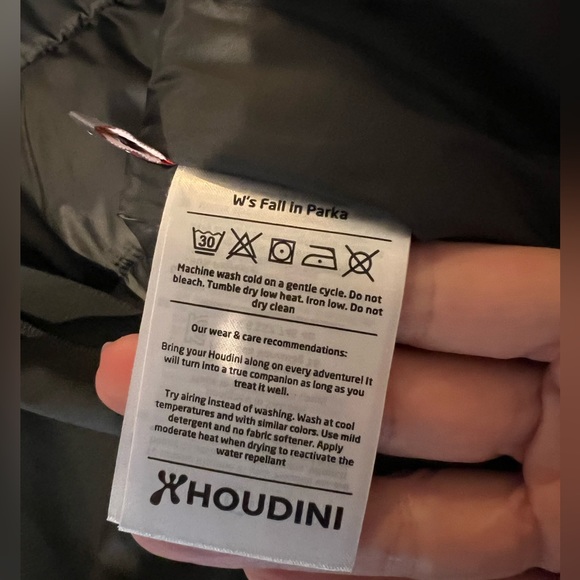 NWOT Houdini Insulated Fall In Women’s Parka Coat - True Black - Retail $700 - Picture 14 of 16